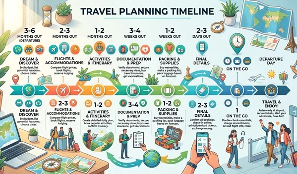 Travel Planning Timeline: What to Do Before Your Trip