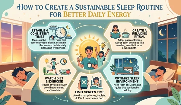 How to Create a Sustainable Sleep Routine for Better Daily Energy